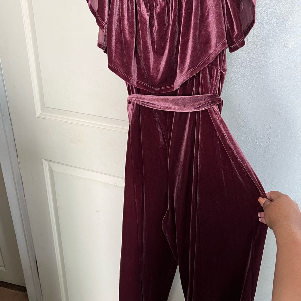 New WT Walmart Elouii velour jumpsuit
